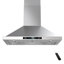 Hotte murale convertible 36 pouces 600 CFM en acier inoxydable avec DEL réglable, contrôle des mouvements-124965666-119881710