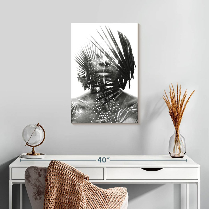 Leisha, homme de la nature, H 24 po x l 16 po