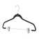 Space Saving Collection Plastic Non-Slip Hangers with Clips for Suit/Coat