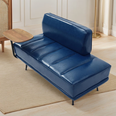 Banc rembourré en similicuir de 54,98 po