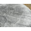 Tapis rond gris noué à la main de conception unique 6 pi Liliath