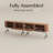 Mid-Century Modern TV Stand, Sliding Door, Fully Assembly-114660536-114660532