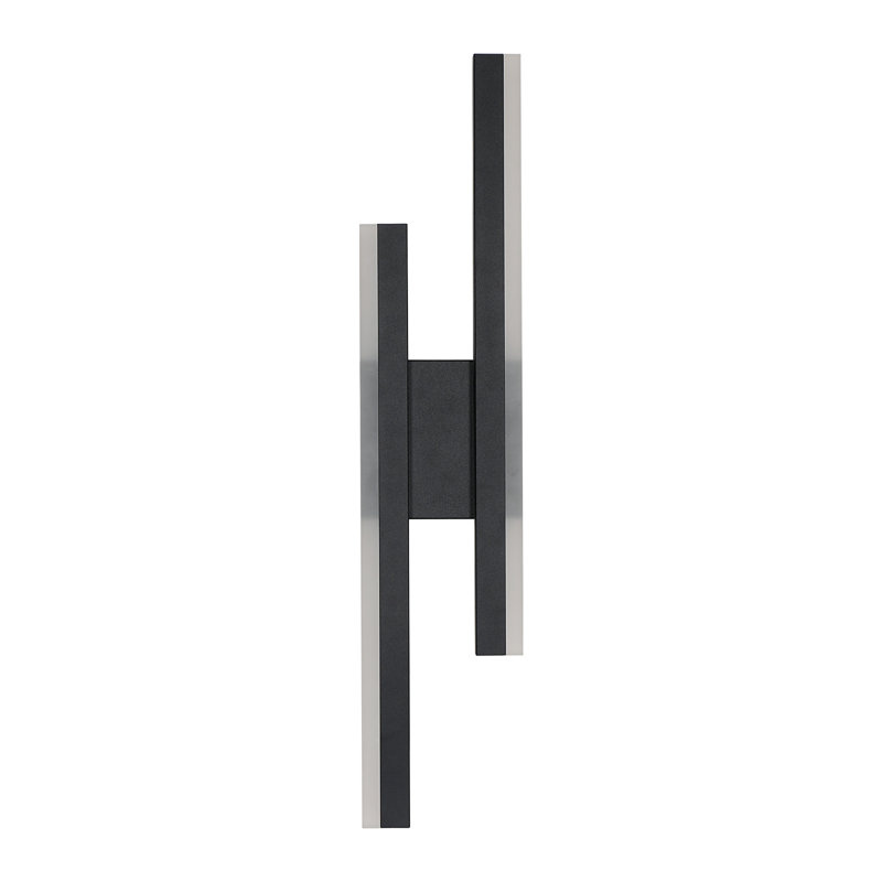 58cm Black Acrylic LED Wall Sconce with Adjustable Light 