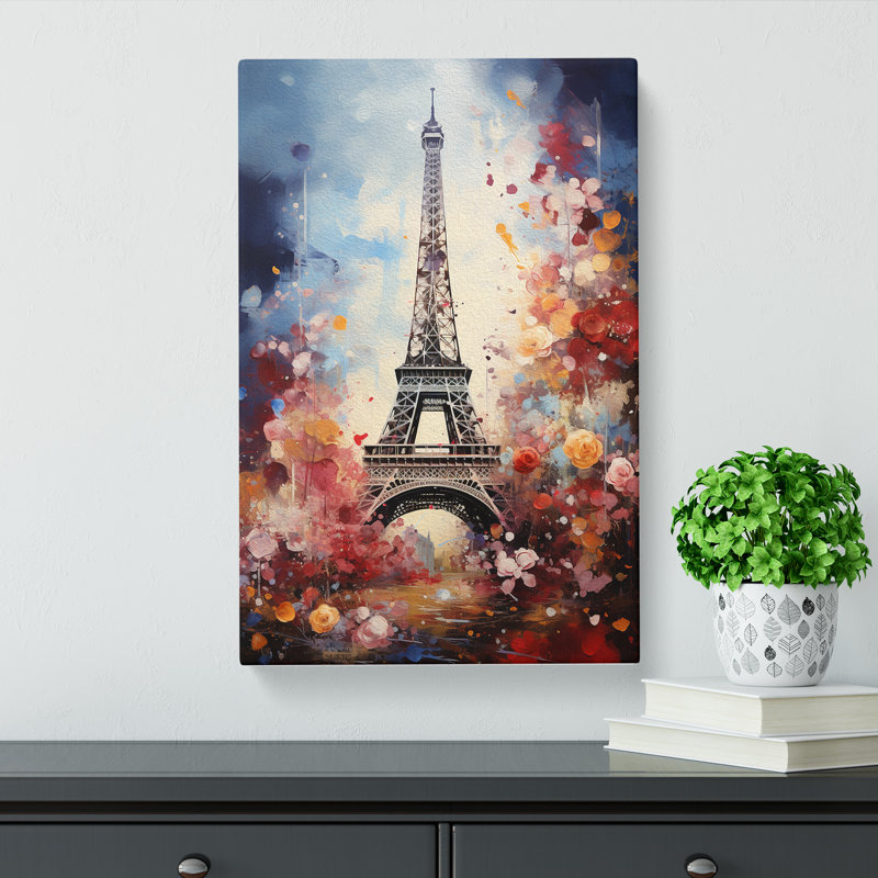 Eiffel Tower Baroque - Wrapped Canvas, 76cm H x 50cm W x 3cm D