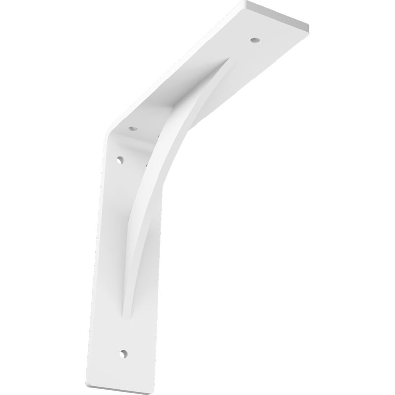 Support en acier blanc l 2 po x P 8 po x H 8 po, apprêt blanc, H 8 po x l 2 po x P 8 po, Apprêt blanc (à peindre)