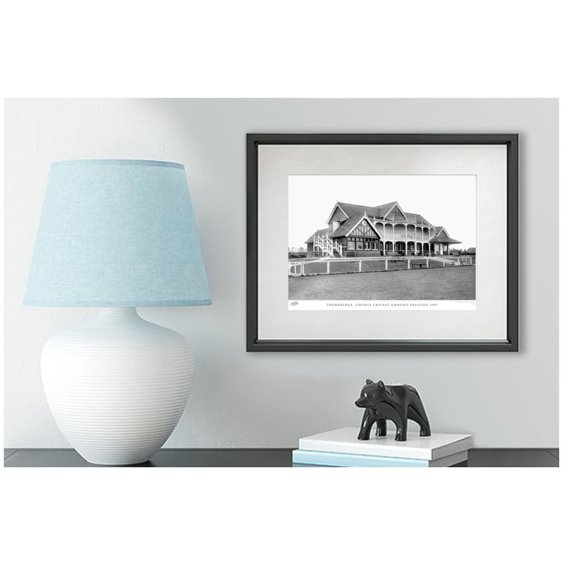Trowbridge, County Cricket Ground Pavilion 1907 - Single Picture Frame Print, 45cm H x 60cm W x 2.3cm D