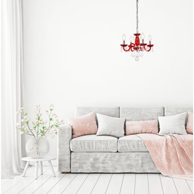 Jaquelin 4 - Light Dimmable Classic / Traditional Chandelier