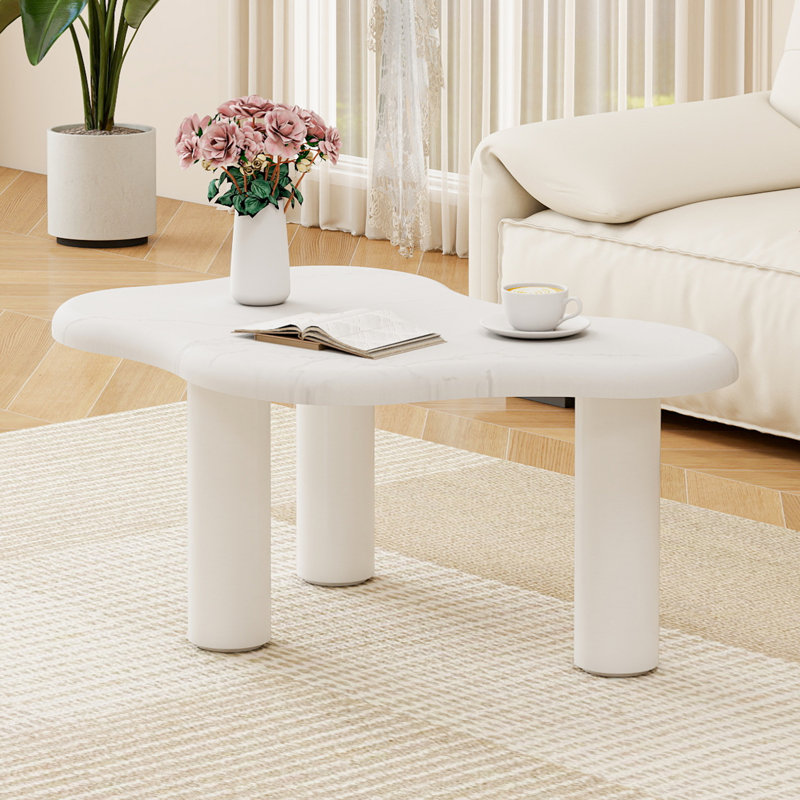 Table basse Cloud, finition effet marbre