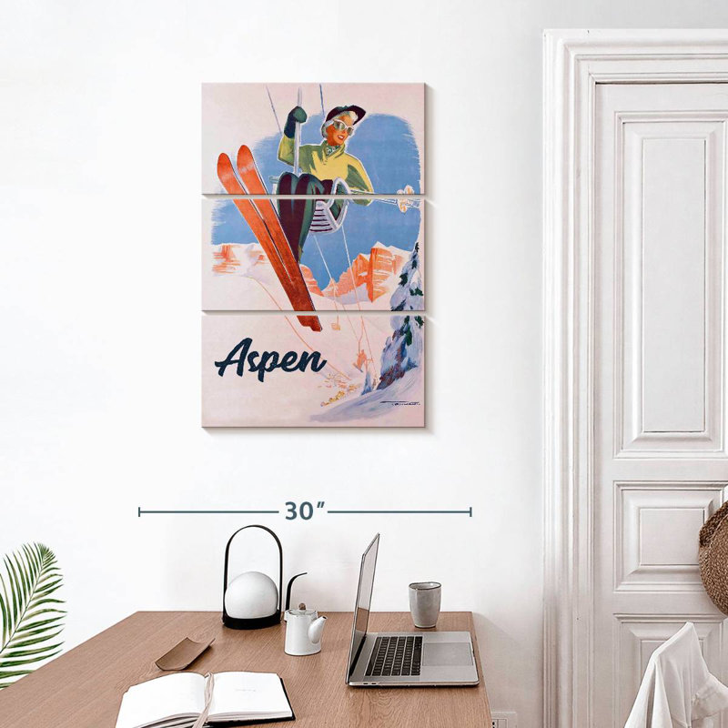 Remontée mécanique Sirci Vintage Aspen, H 32 po x l 20 po