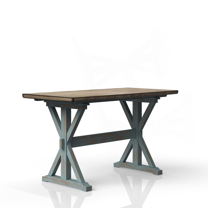 X Based Counter Height Casual Dining Table