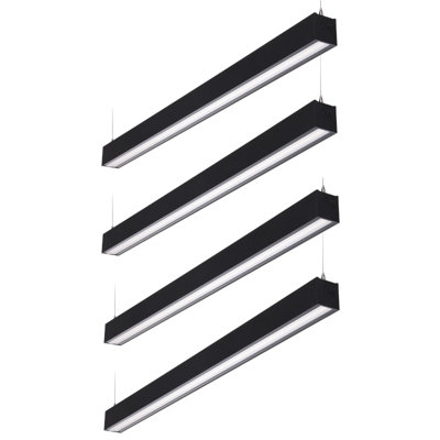 4FT 40W 3CCT Dimmable Wall Washing Asymmetric Linear Light, 3000K/4000K/5000K Selectable