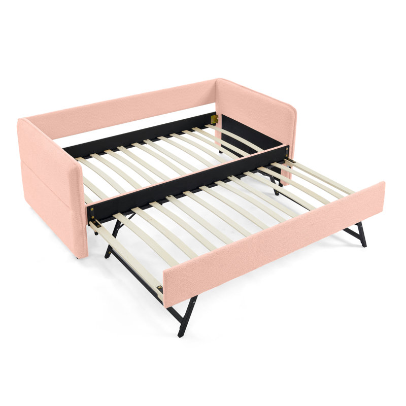 Lit de jour simple peu encombrant avec revêtement moderne Boucle pour salles familiales
