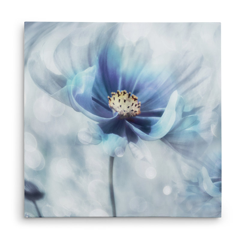 " Feeling Of Blue I ", 16" H x 16" W x 1.5" D, Wrapped Canvas