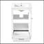 Meuble-lavabo de salle de bain avec lavabo en céramique, porte à fermeture et tablette réglable-160835122