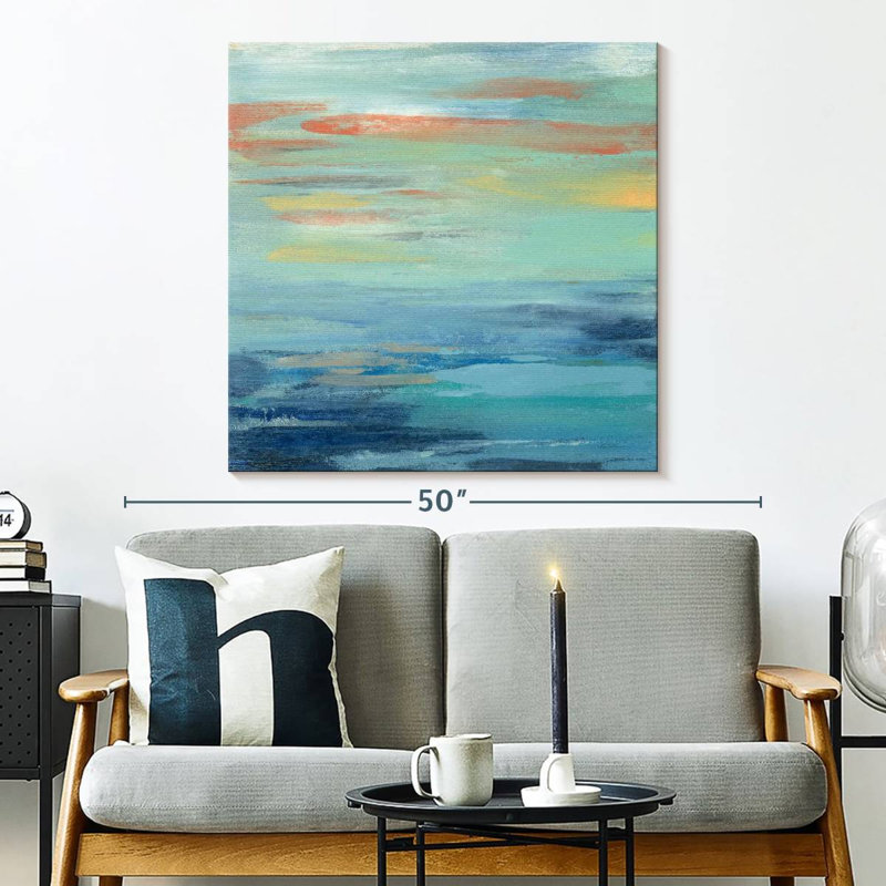 Sunset Beach I, 33" H x 33" W