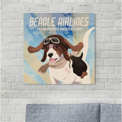 «Beagle Lignes aériennes», reproduction d'impression