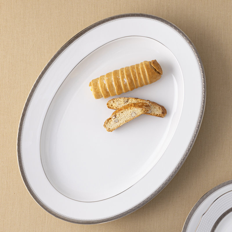Plateau Noritake Charlotta, H 1,5 po x l 10,25 po x P 14 po, Platine