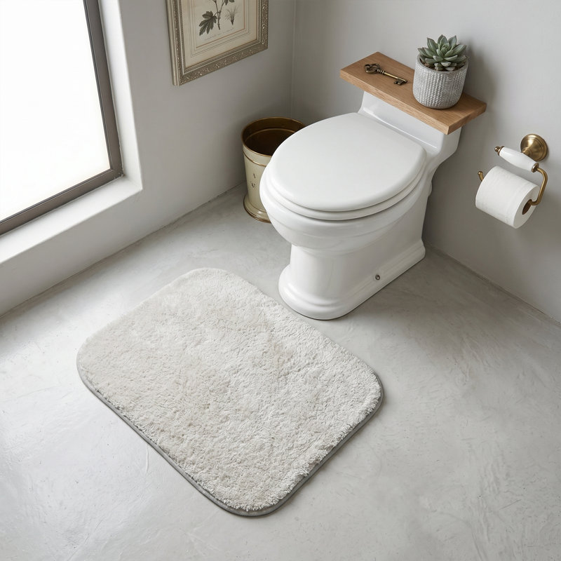 Tapis de bain antimicrobien antidérapant Plush Cloud