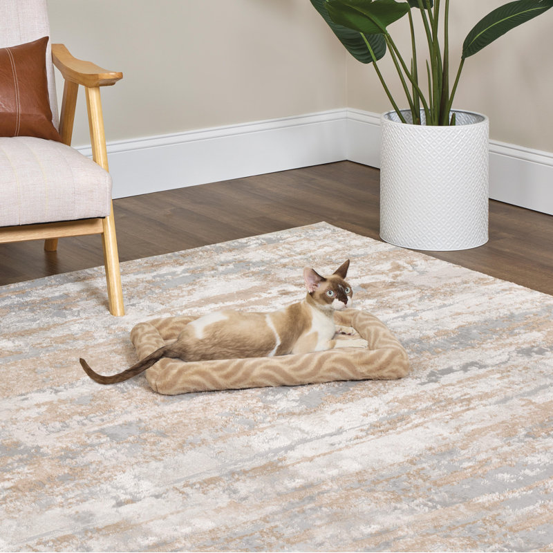 Lit pour animaux Midwest Homes For Pet, Brun clair, Petit (l 22,13 po x P 13,39 po x H 2,17 po)