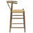 Amish Wood Bar Stool In Teak-108891644-108891646