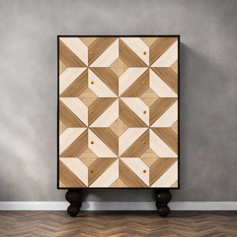 Commode de rangement en bois à cinq tiroirs