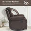 Fauteuil inclinable et pivotant compact pour les petits espaces, idéal pour les adultes, confortable et peu encombrant