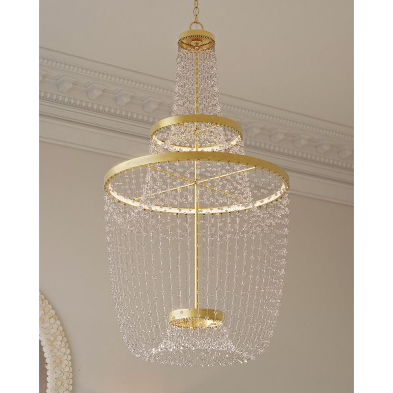 Mademoiselle 3 - Light Wrought Iron LED Chandelier