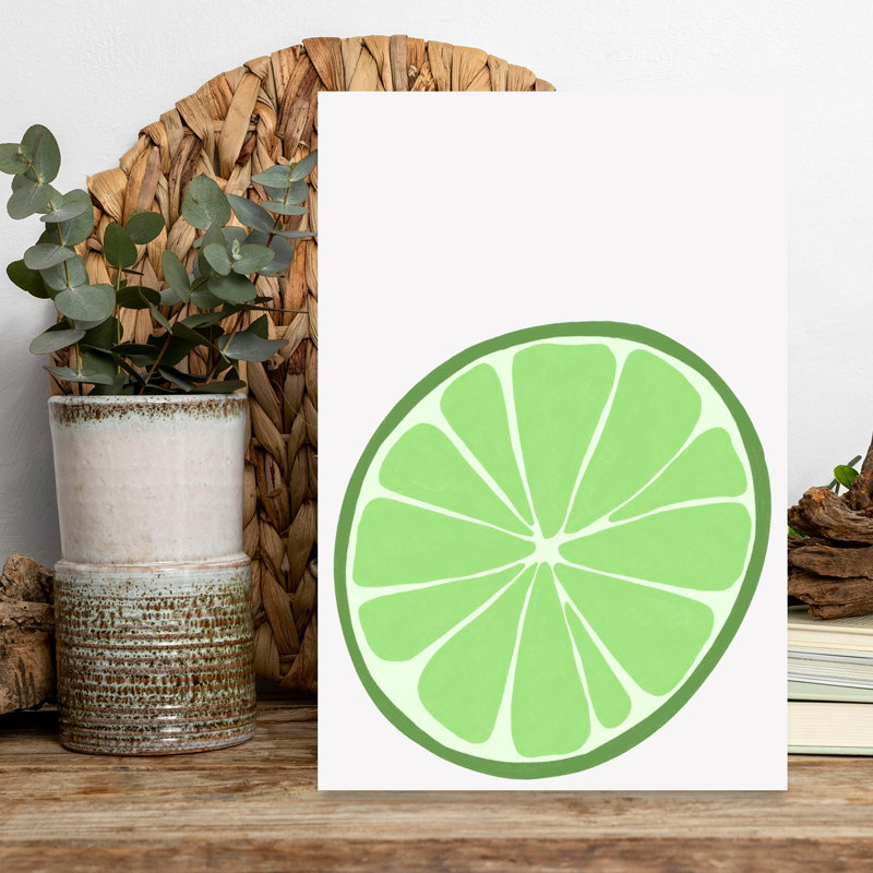«Big Lime Vibrant Fruit», art mural, H 18 po x l 12 po