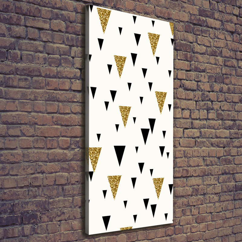 Triangles Background - Wrapped Canvas Print