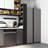 Narrow Kitchen Pantry Cabinet With open shelf-638337209