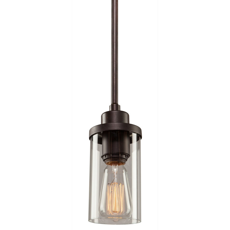 Luminaire suspendu cylindrique à 1 lumière Melno Park
