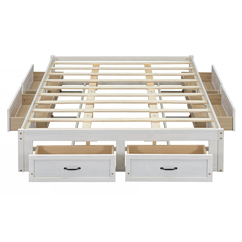 Lark Manor™ Queen Size Platform Bed With 6 Storage Drawers - Wayfair Canada