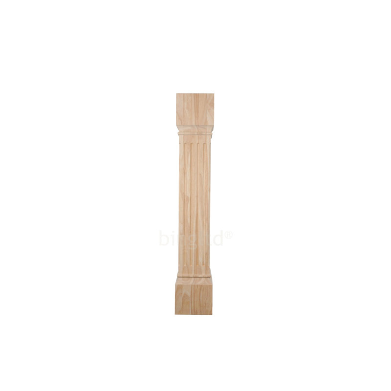 Poteau de cuisine cannelé de 35,5 po de hauteur (K007-RW-UNF)