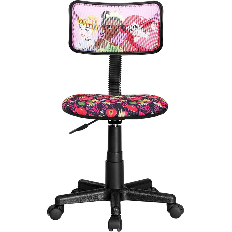 Princess Adjustable Swivel Mesh Rolling Desk Chair