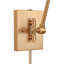 Kiva Single Light Steel Dimmable Armed Sconce-1607290291