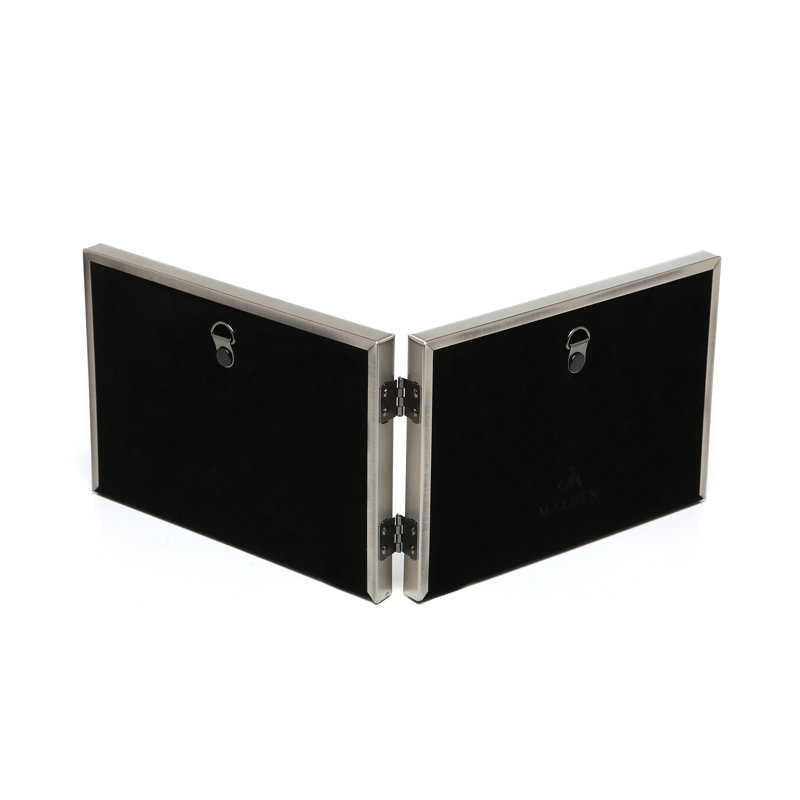 Thomas Pewter Metal Beveled Picture Frame