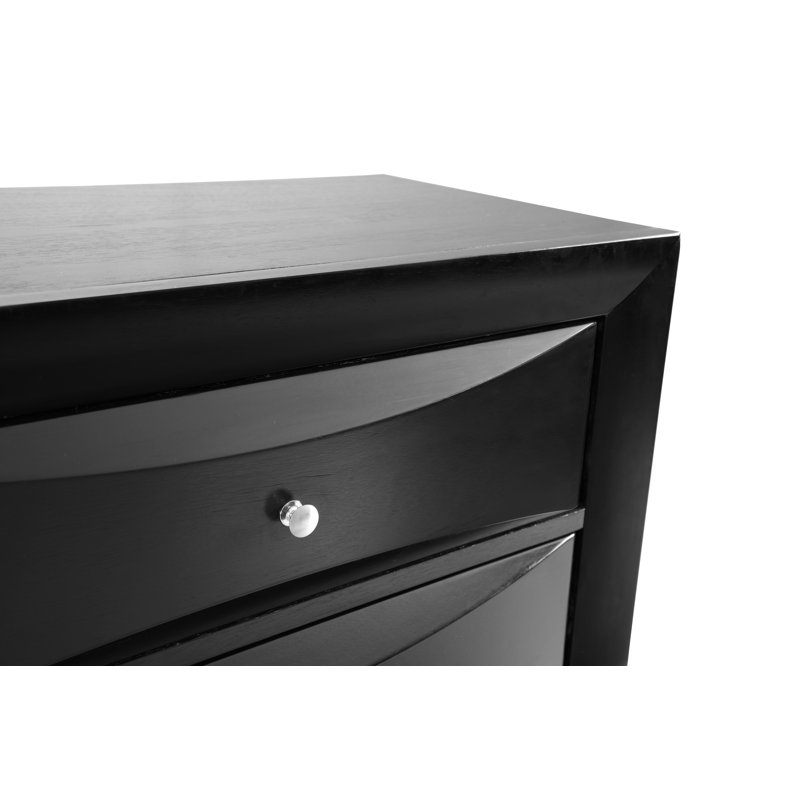 Champetre 32'' W 5 - Drawer Dresser, Black