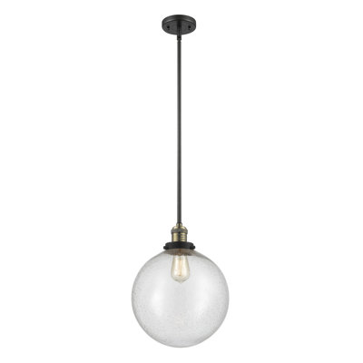 Luminaire suspendu sphère simple à 1 lumière Clermont