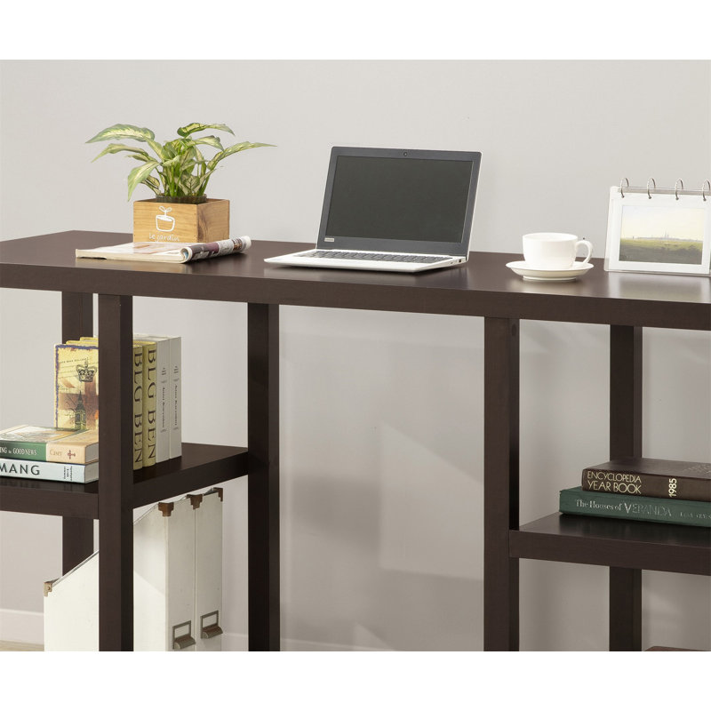 Bureau cappuccino en chêne (sans les chaises de bureau)
