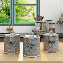 Beautiful Canisters Sets for the Kitchen Counter, Stainless Steel, Med —  SilverOnyx LLC