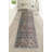 Antibacterial Runner Rug Anti Slip Wool Soft Touch Vintage Floral Distressed Kenley Design for Hallway Stairway Entryway Indoor Washable Carpet-2132454527