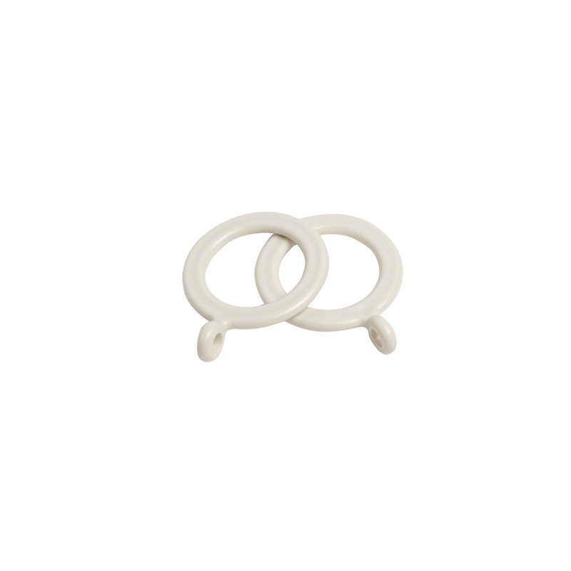 Jetta 6.86cm Curtain Rings, 27mm Internal Diameter, Cream