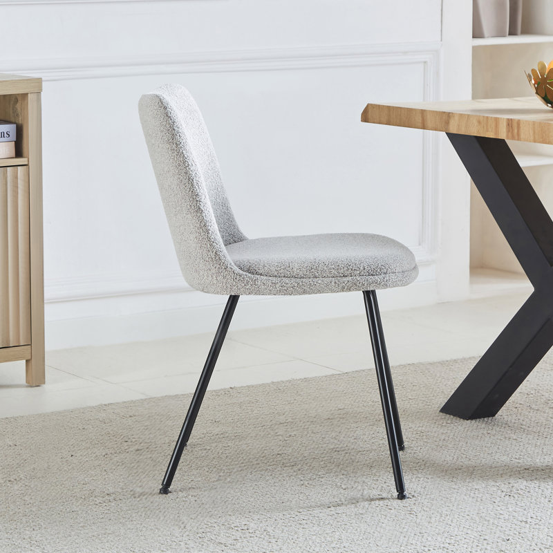 Calhan 49cm H Upholstered Upholstered Back Parsons Chair, Beige