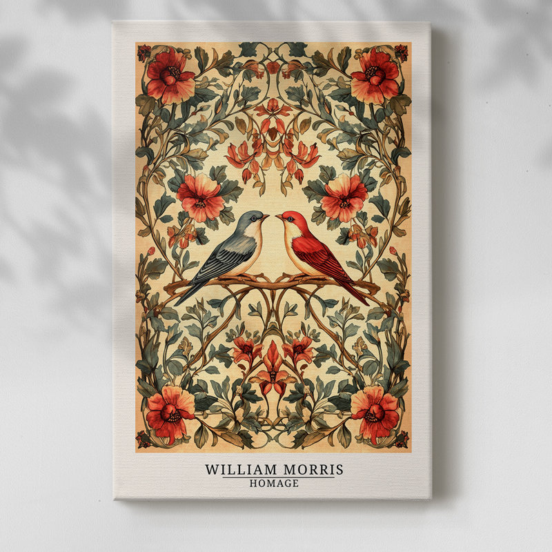 Passe-partout enveloppé de gallerie de la collection CCMXXVVI de William Morris, H 32 po x l 48 po