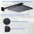 Solid Brass Thermostatic Shower System with 3 Body Sprays Jets and Handhel Shower (Valve Included)-69259174