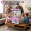 Mini machine à griffes: jeu d'arcade à DEL Lucky Doll pour la maison et le bureau, grue portative à jouets-126304982