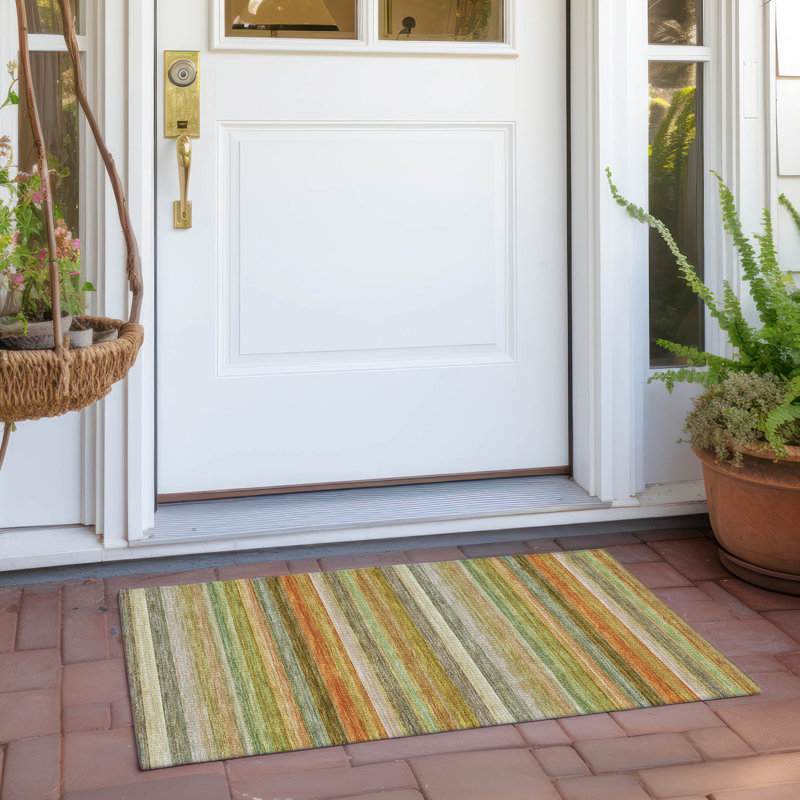 Tapis intérieur / extérieur Kinslee, Rectangle 1 pi 8 po x 2 pi 6 po