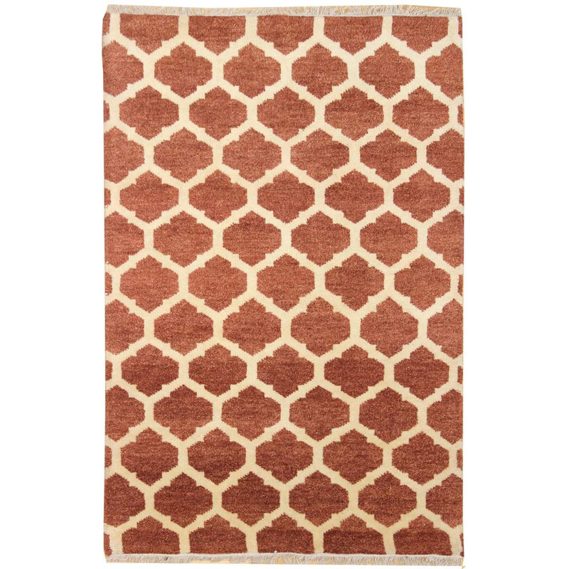 Lattice One-of-a-Kind 4'2" X 6'1" Area Rug