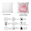 Carré, ne pas écouter ce qu'ils disent vont voir - Coussin décoratif imprimé traditionnel-60157888