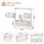 Organisateur de salle de bain rotatif, plateau de meuble-lavabo (blanc)